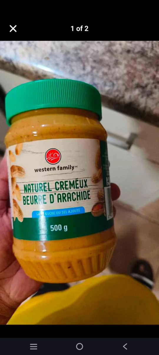 Western Family Creamy Peanut Butter 500g