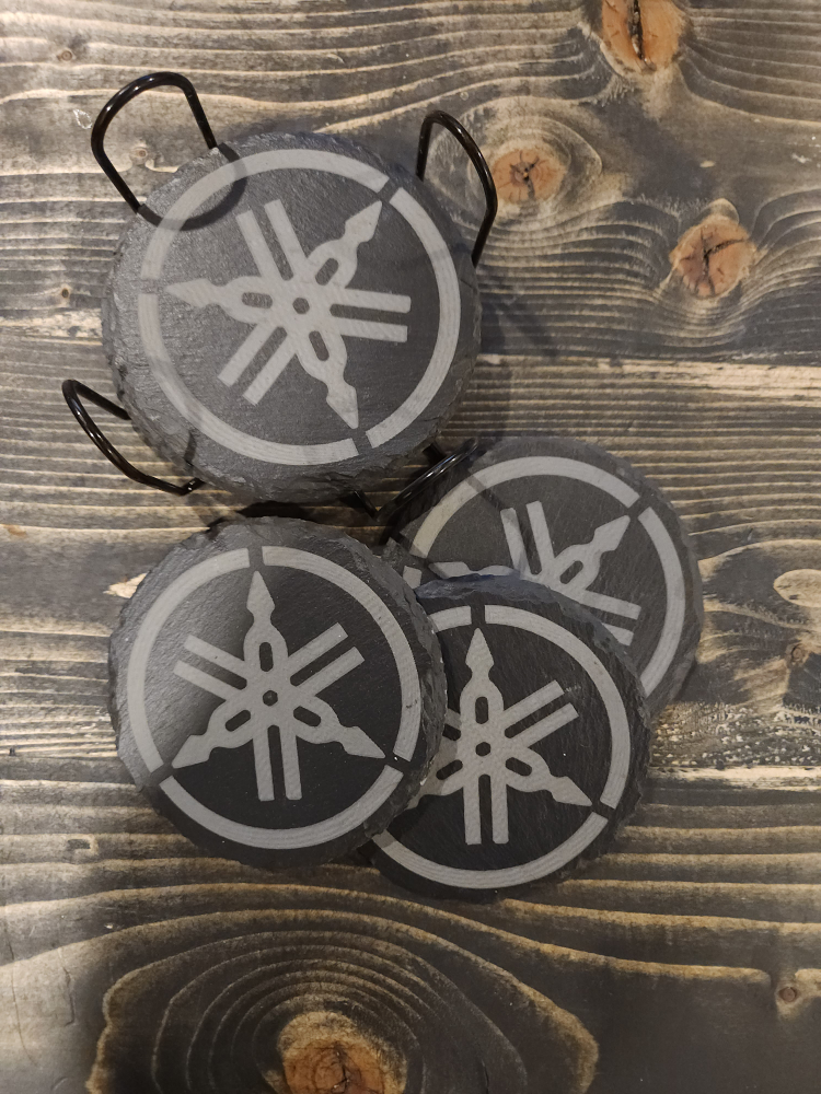 Yamaha Slate Coasters with Holder - photo 3