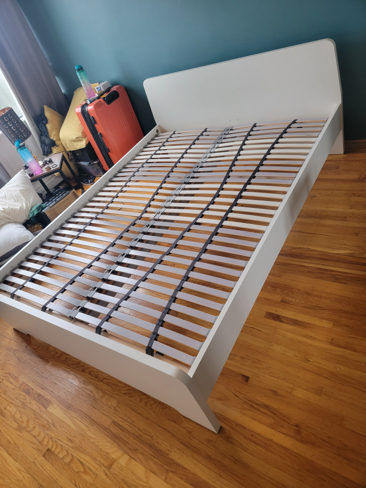 IKEA White Queen Bed Frame (with optional free mattress)