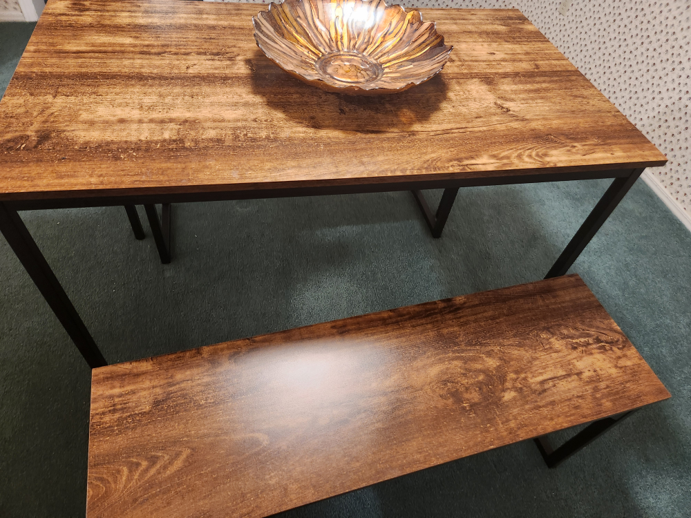 Dining Table Set with Two Benches - photo 3