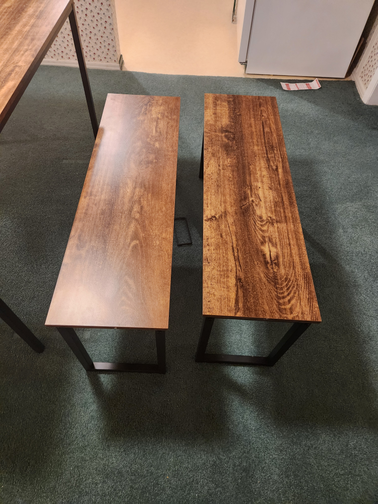 Dining Table Set with Two Benches - photo 4
