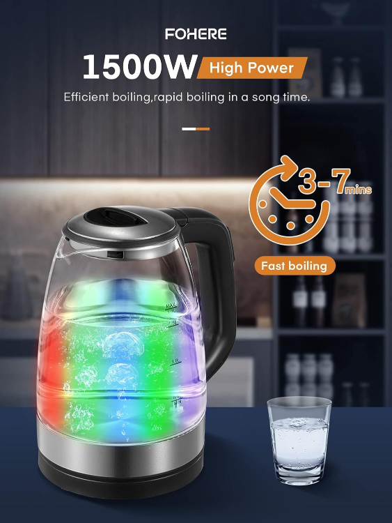 Electric Kettle, 1.7L with 5 Temperature Control - photo 3