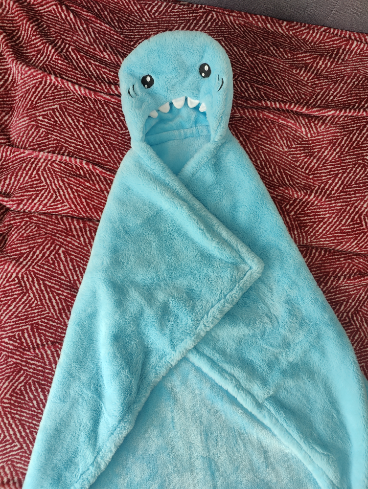 Cute Shark Hooded Blanket / Towel