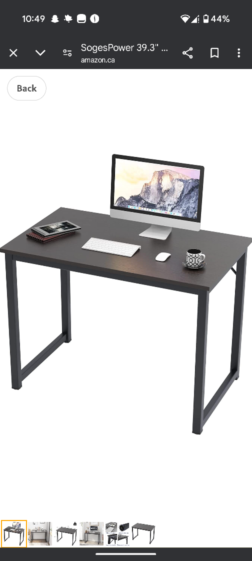 SogesPower 39.3" Computer Desk - photo 2