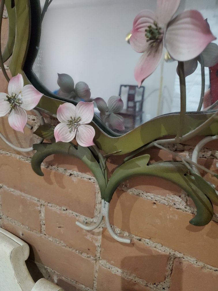 Vintage Ornate Floral Wall Mirror - photo 3
