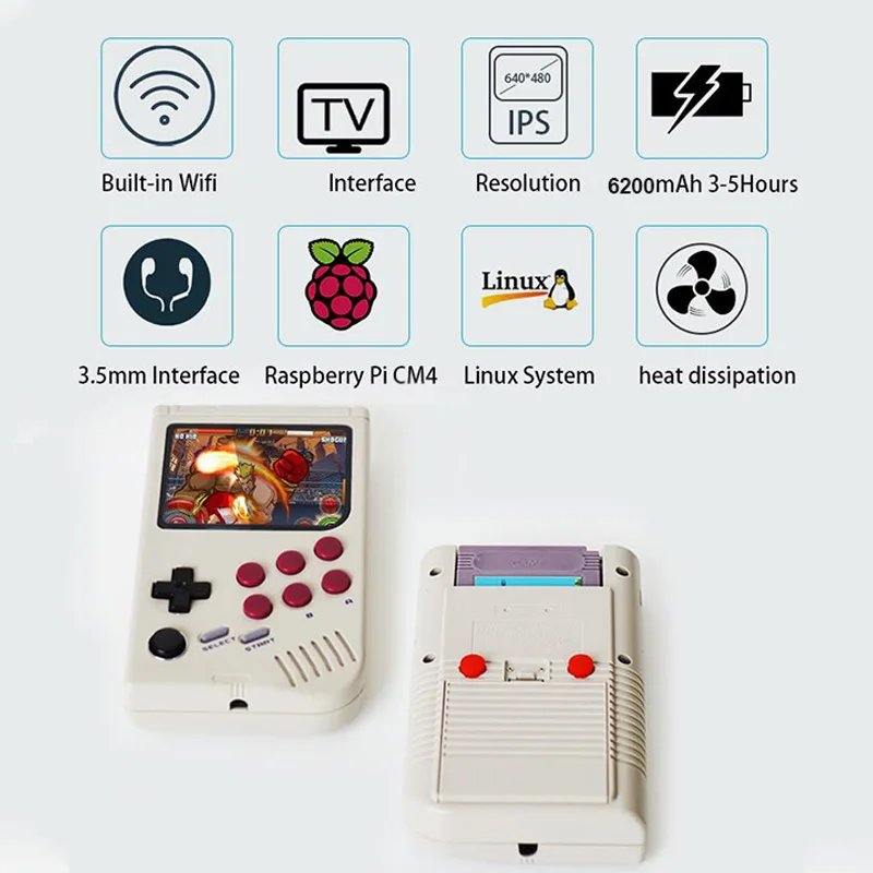 LCL PI Boy CM4 Retro Game Console - Grey image indicator(2)