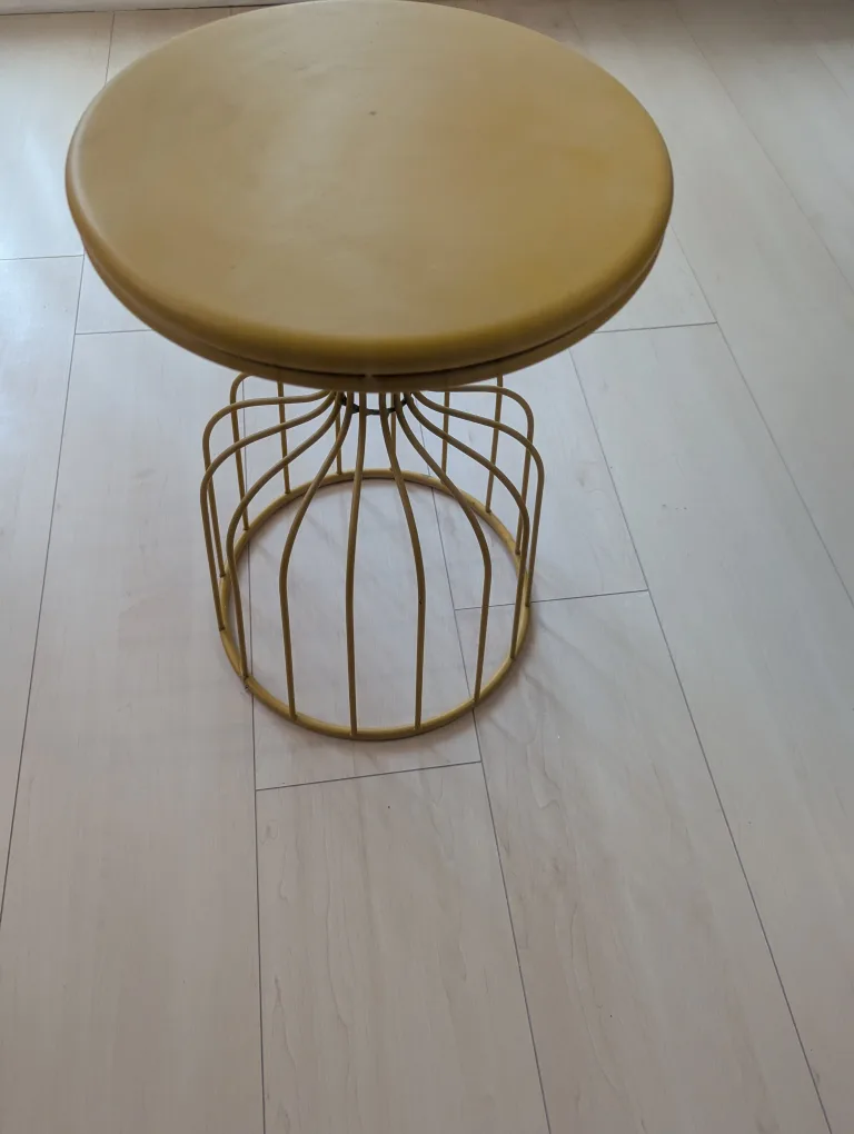 Mustard Yellow Round Side Table image indicator(2)