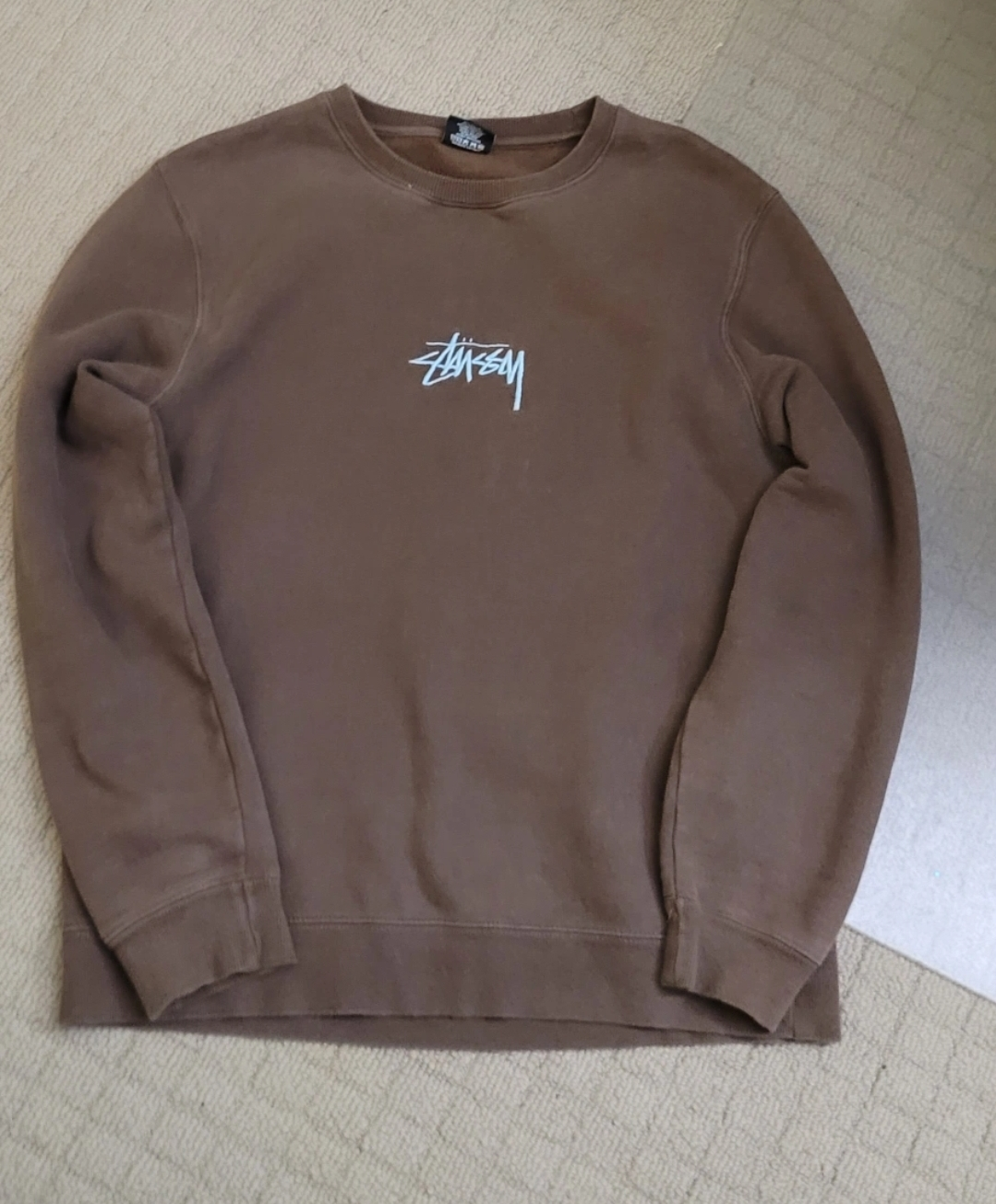 Brown stussy crew neck Size L