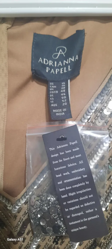 Adrianna Papell Beaded Gown - Size 16 image indicator(3)