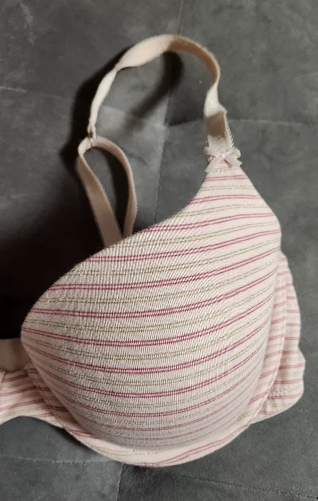 Victoria's Secret Pink Striped Bra 34B image indicator(2)