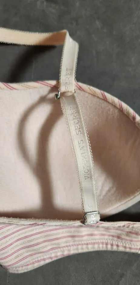 Victoria's Secret Pink Striped Bra 34B image indicator(7)
