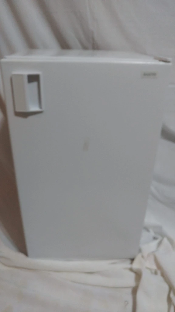 White mini-fridge