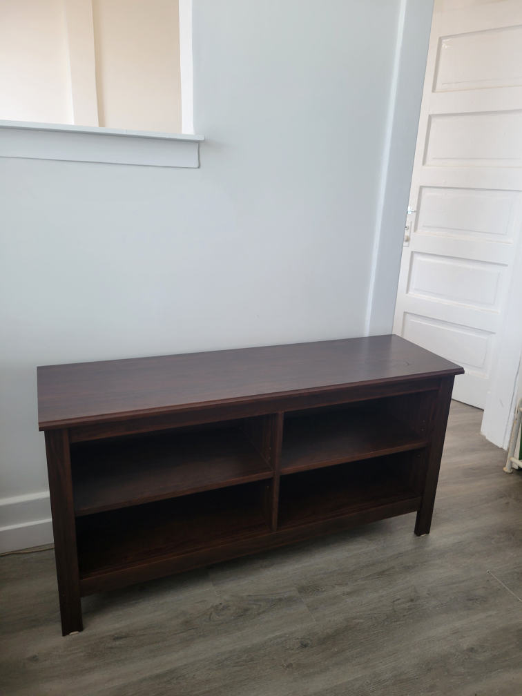 Dark Brown Wooden Media Console - photo 2