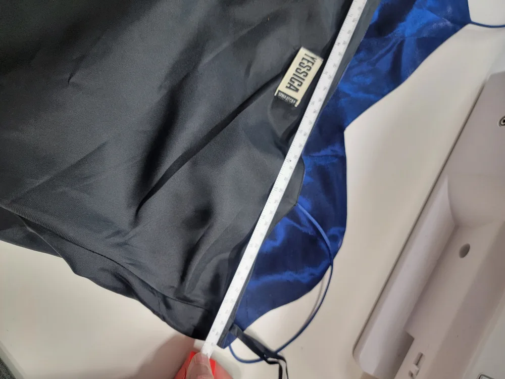 Navy Blue Satin Maxi Dress image indicator(4)