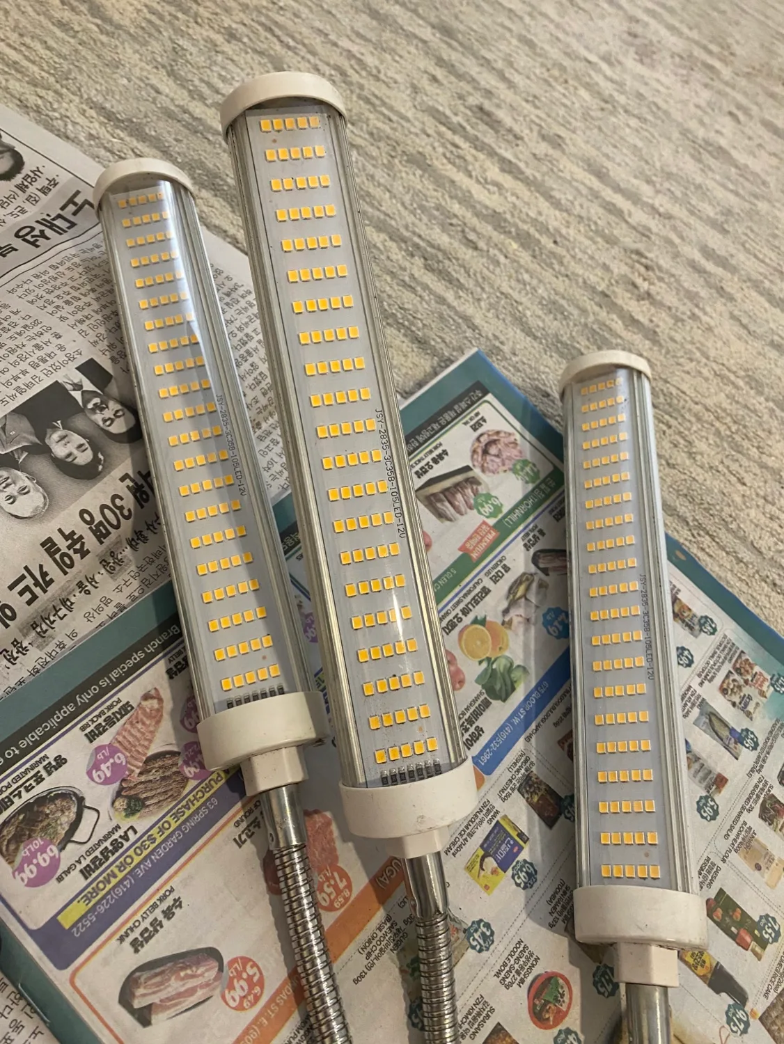 Triple Gooseneck LED Grow Light with dimmer and timer image indicator(4)