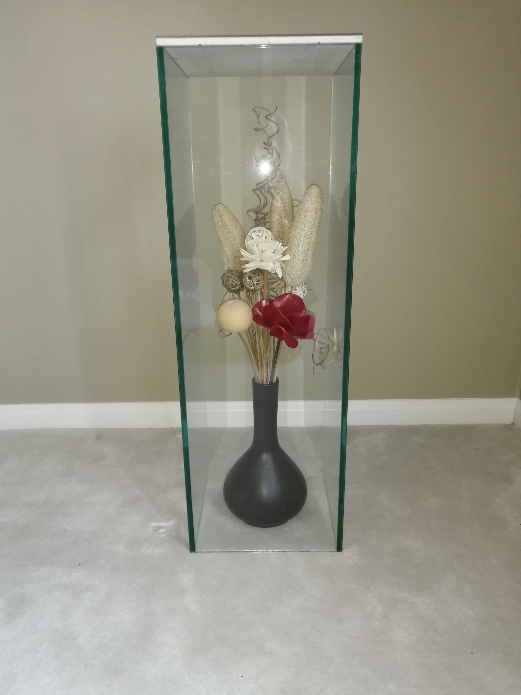 Glass Pedestal/Accent Table