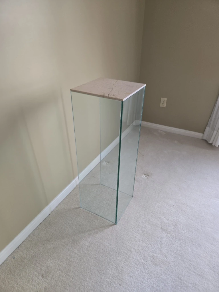 Glass Pedestal/Accent Table - photo 4