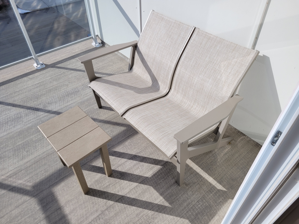 Outdoor Patio Set - Loveseat and Side Table