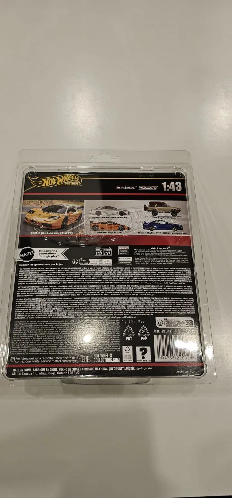 HOT WHEELS 1:43 1995 McLAREN F1 GTR image indicator(2)
