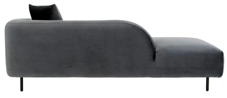 Deleuze Chaise Lounge - Contemporary Grey Velvet image indicator(4)