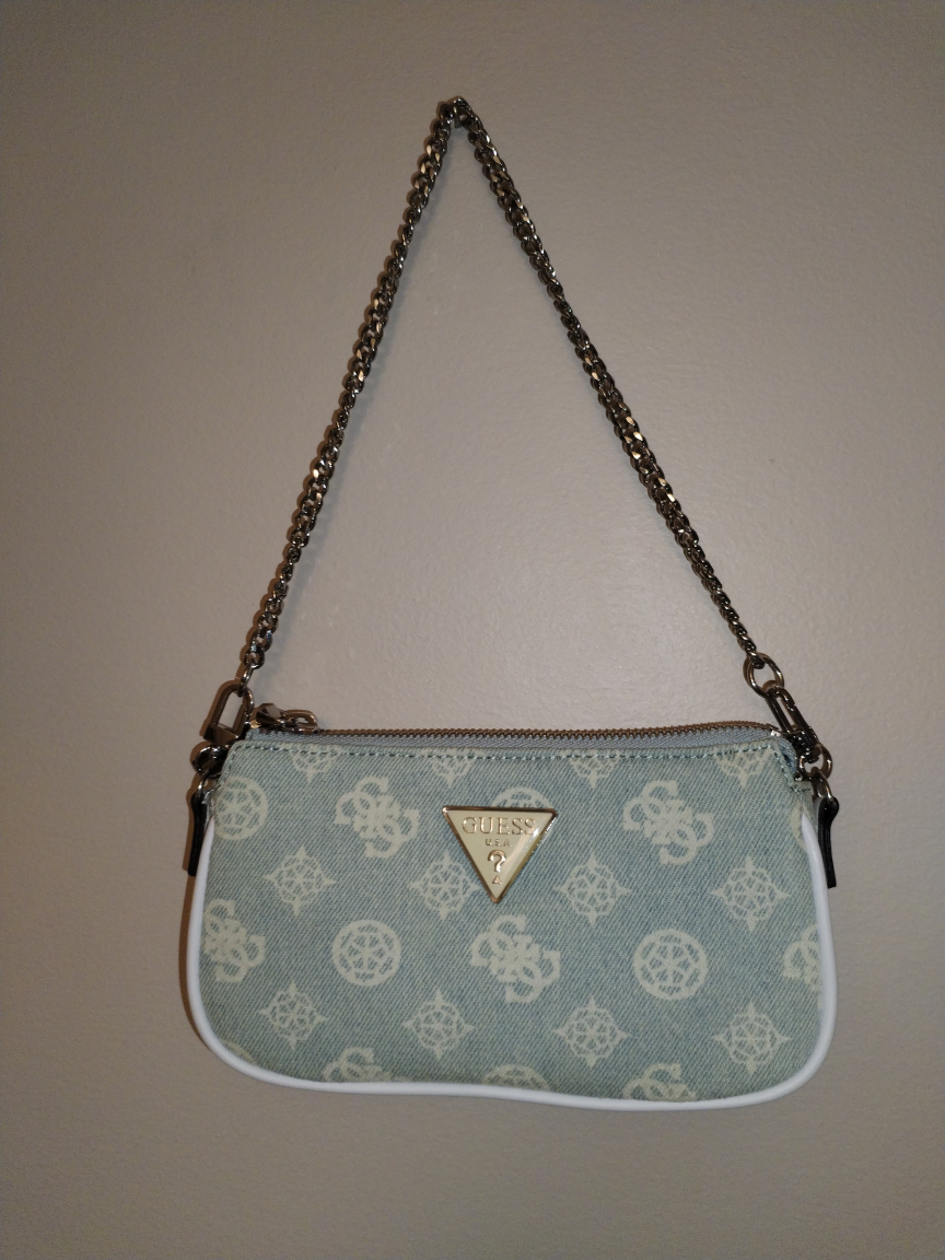 Guess Denim Mini Crossbody Bag