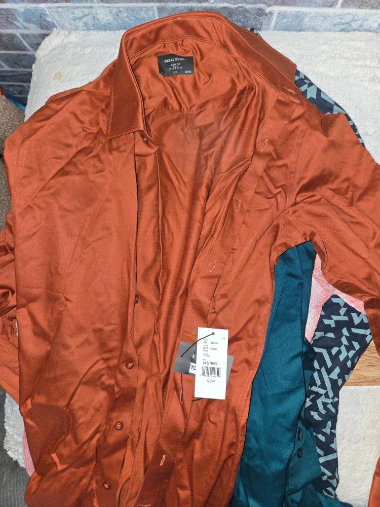 Men's Clothing Bundle: Polo Shirt, Dress Shirts, and Trousers image indicator(8)