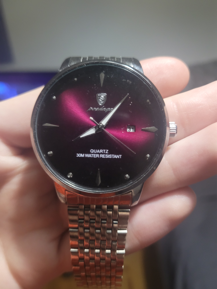 Men's Analogue Wristwatch with Silver Band - photo 2