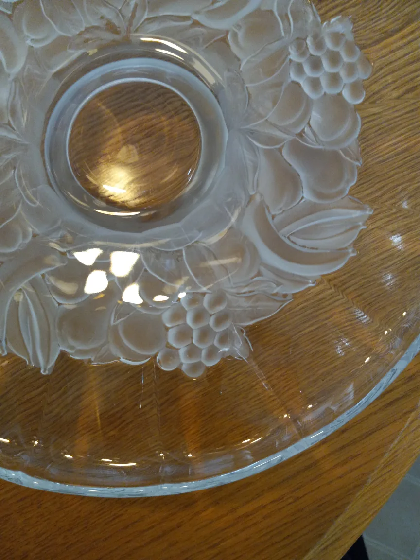 Vintage glass serving plate image indicator(3)