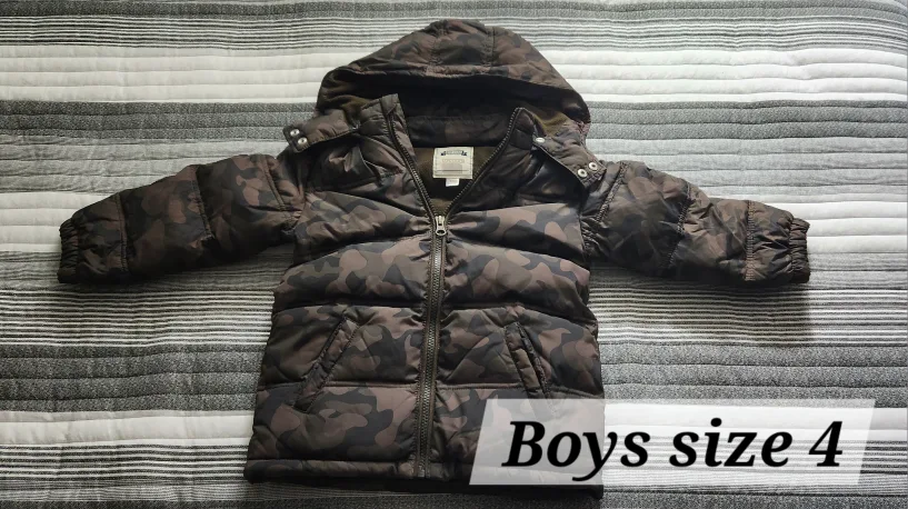 Gymboree Boy's Size 4 Camo Winter Jacket image indicator(4)