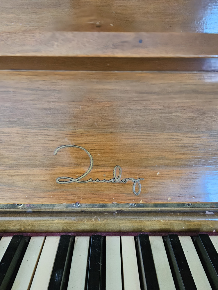 Vintage Upright Piano with Bench - photo 3