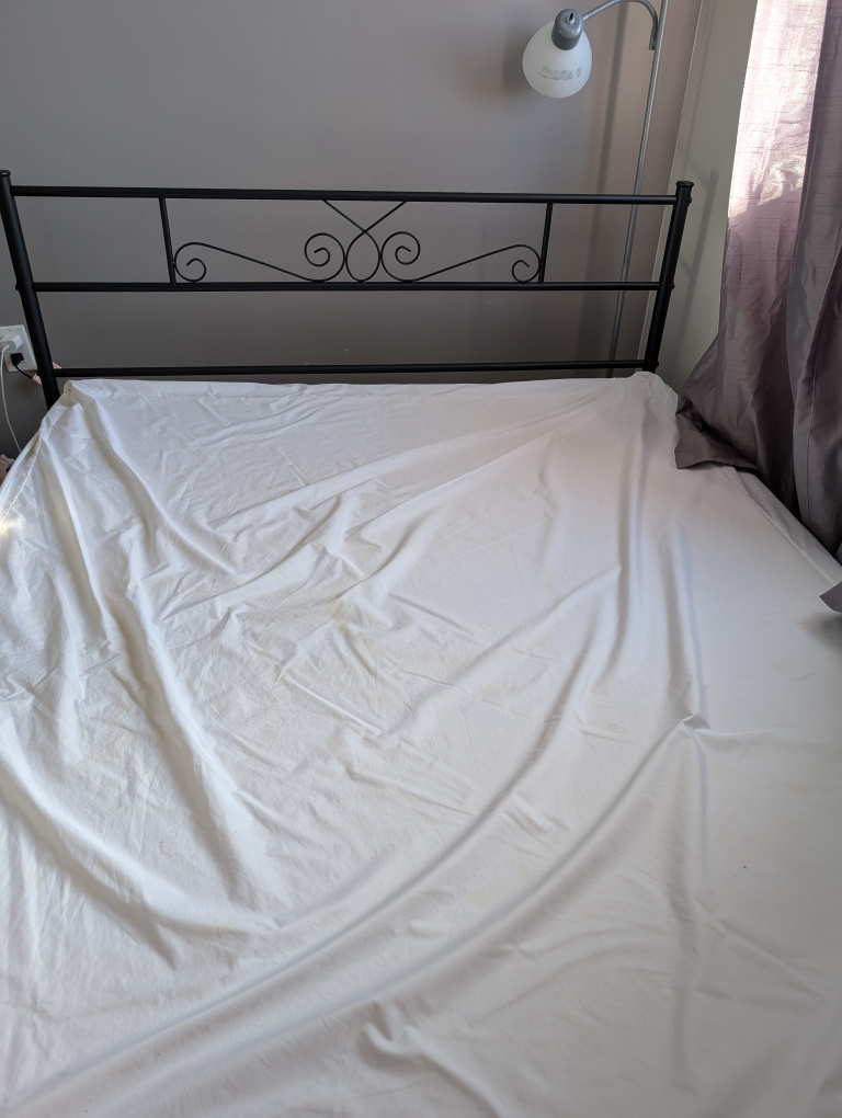 double size metal bed frame foldable - photo 2