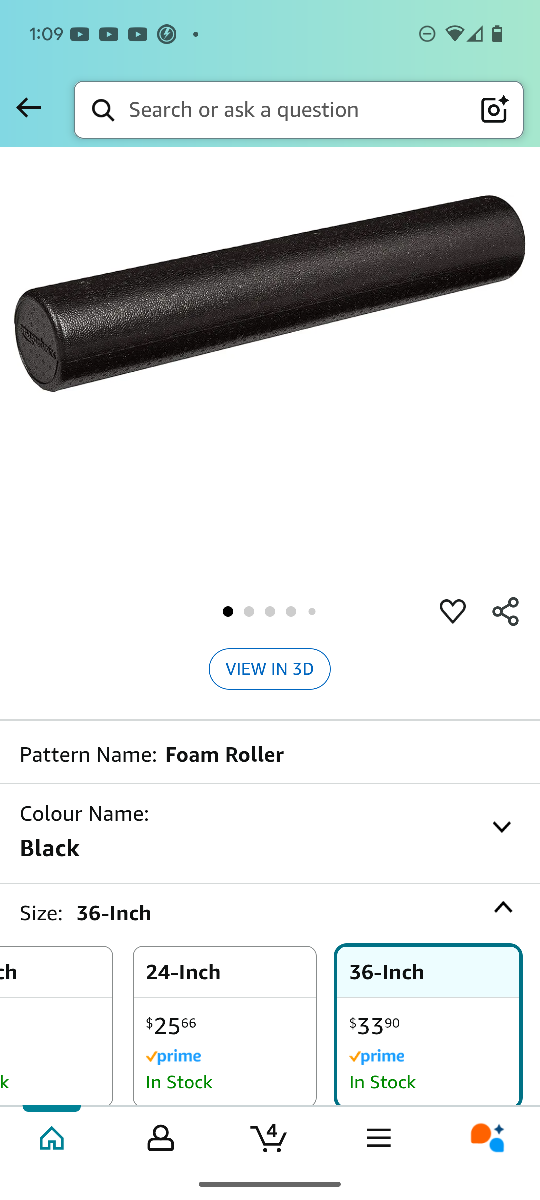 Foam Roller 36" - Brand New - photo 3