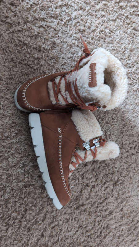 Manitobah Mukluks Women's Brown Leather Boots Size 7 💚 - photo 2