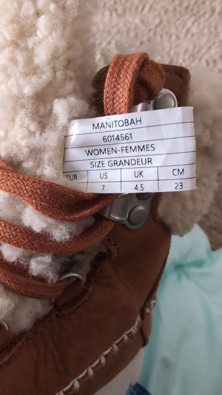 Manitobah Mukluks Women's Brown Leather Boots Size 7 💚 - photo 3