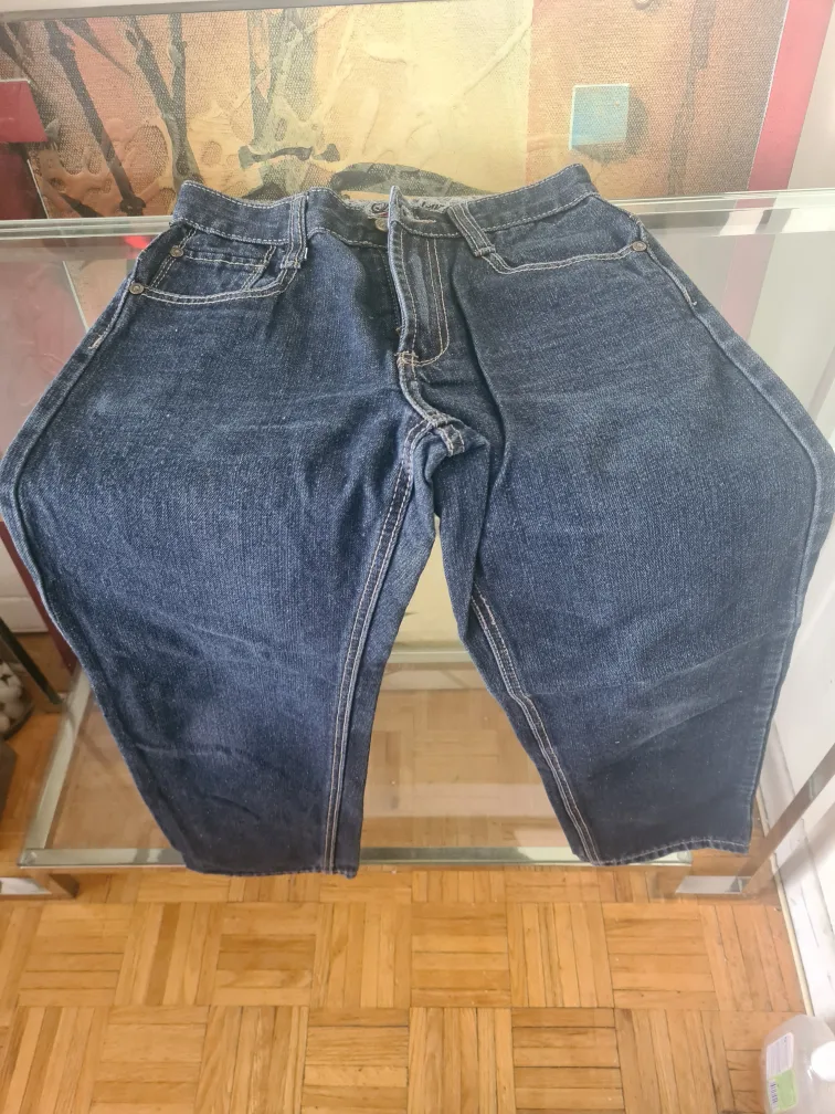 Boy's Dark Wash Jeans Size 14 image indicator(6)