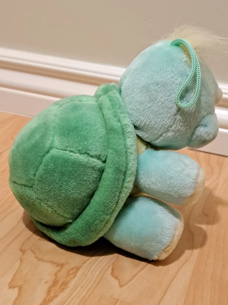 Vintage Plush Turtle Toy 8" image indicator(7)