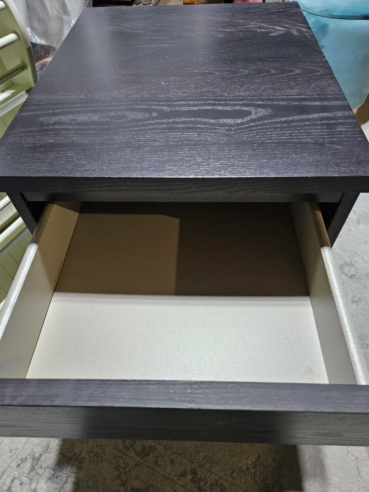 Black Two-Drawer Mobile File Cabinet image indicator(2)