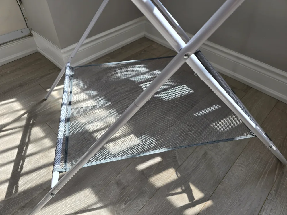 Foldable Clothes Drying Rack with Shelf image indicator(4)