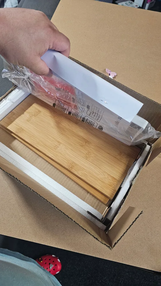 Set of 3 Expandable Bamboo Shelves image indicator(8)