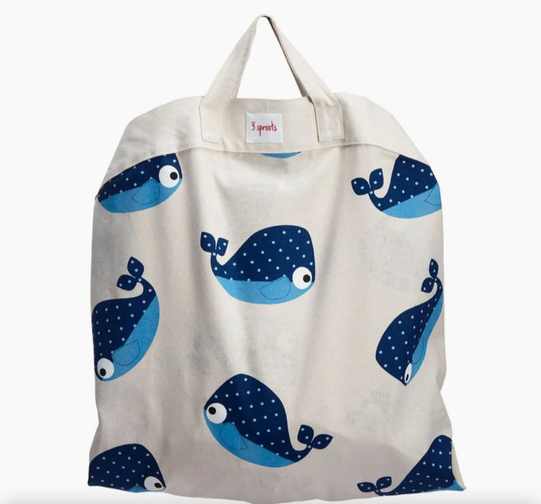 3 Sprouts - 2 in 1 - Play Mat and Toy Storage Bag - Whale - photo 2