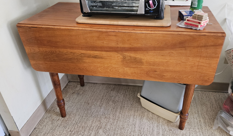 Vintage Wooden Drop-Leaf Table
