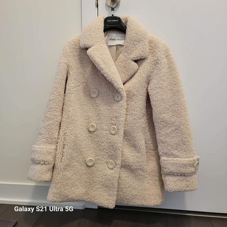 Stand Studio Teddy Coat - Cream