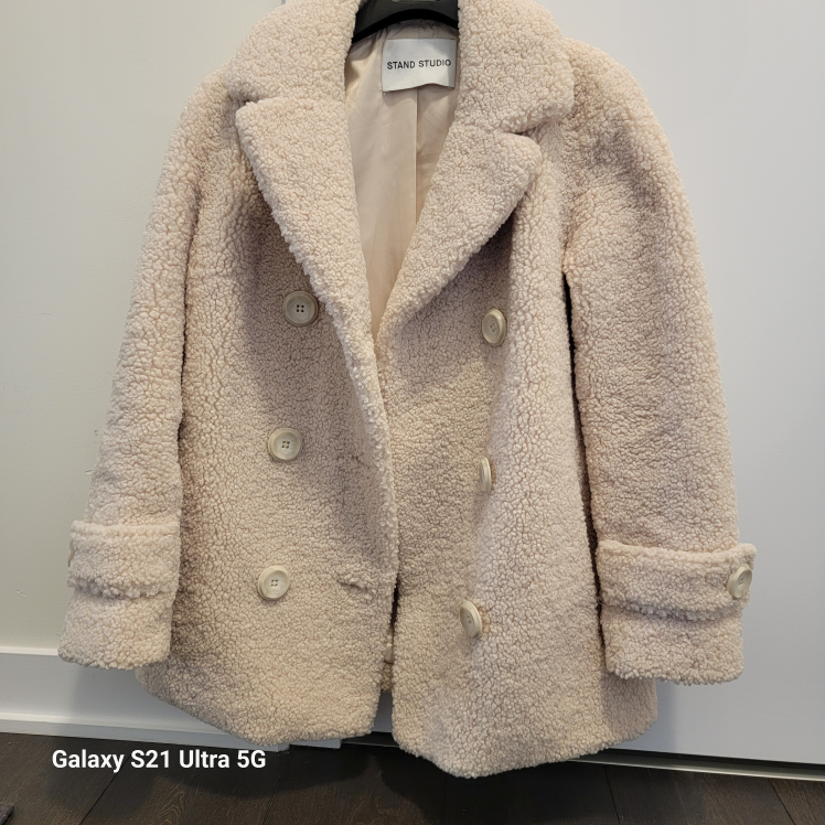 Stand Studio Teddy Coat - Cream - photo 2