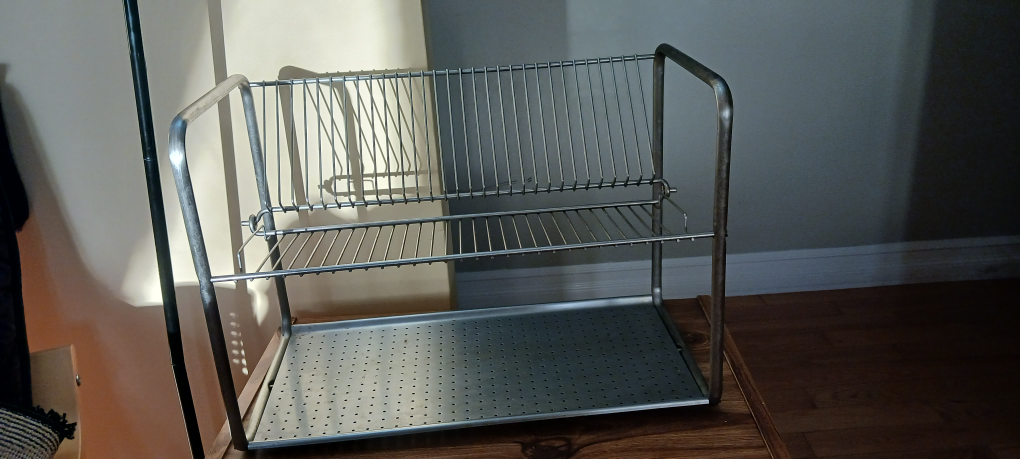 Two-Tier Stainless Steel & Dish Drying Rack - photo 2