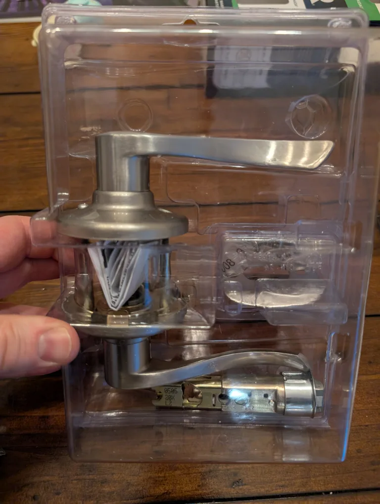 Weiser Passage Door Handle Set - Satin Nickel image indicator(2)