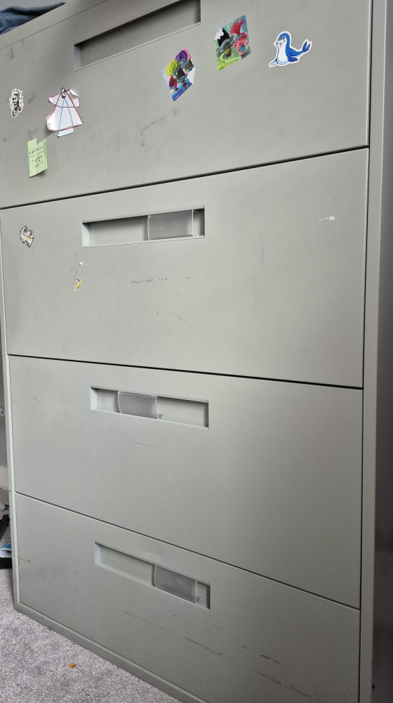 Four-Drawer Metal Filing Cabinet