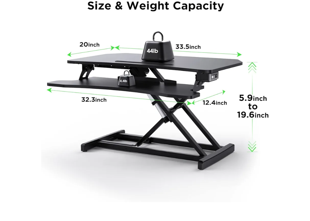 ABOX Electric Height Adjustable Standing Desk GSD63HE