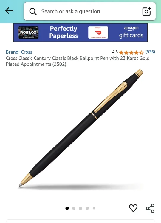 Cross Classic Century Black Pen & Pencil Set - ACCEPTING OFFERS image indicator(5)