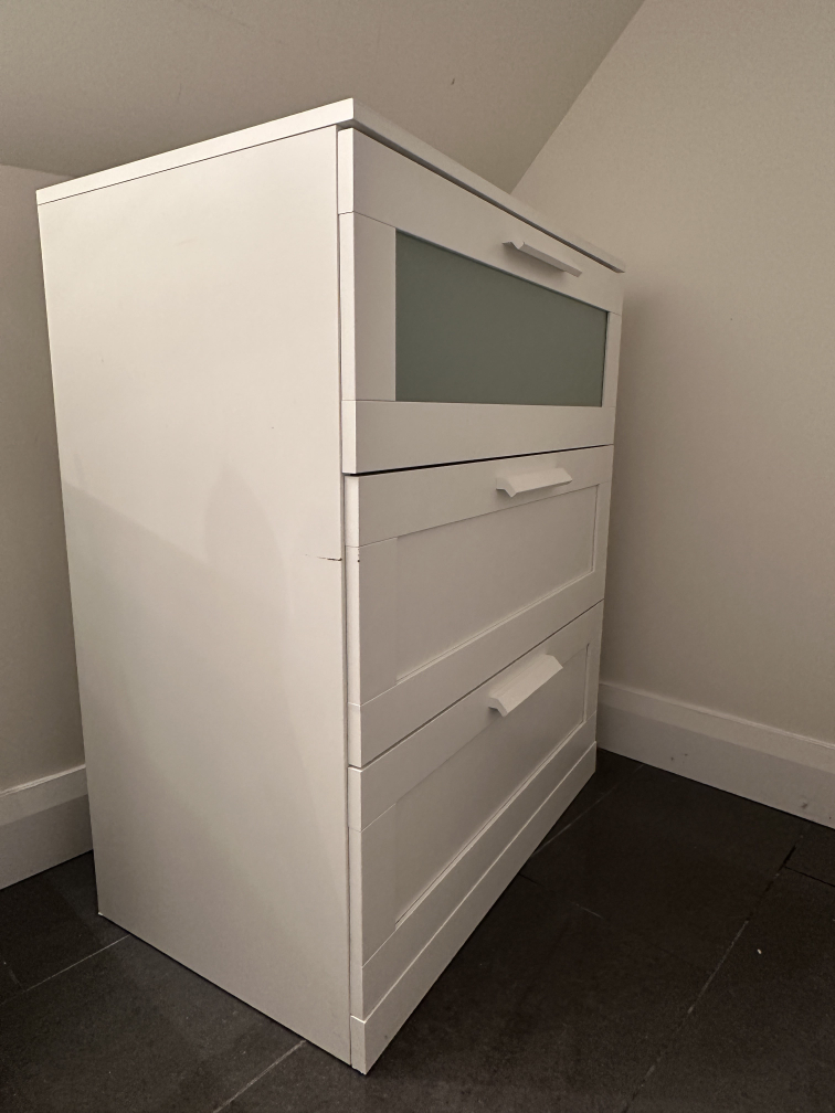 IKEA BRIMNES, 3-Drawer Chest, White - photo 2