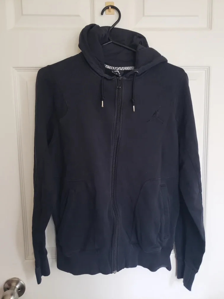 Jordan Men's Black Zip-Up Hoodie thumbnail